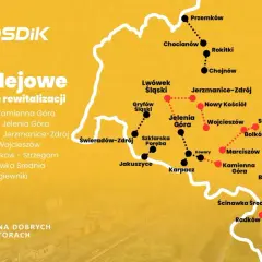 Mapa kolejowa Dolnego Śląska z liniami do rewitalizacji. Odkryj ciekawe miejsca Dolny Śląsk i zaplanuj podróż!